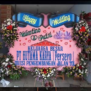 Papan Bunga Wedding Kediri by tokobungawangi