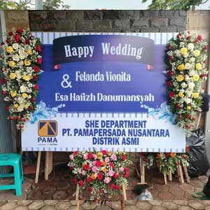 Papan Bunga Wedding Malang by tokobungawangi